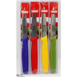 LOT OF 4 NEW GOURMET PARING KNIVES