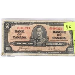1937 CANADIAN $2 BILL