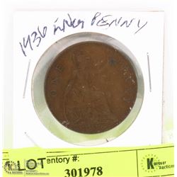 1936 BRITISH LARGE PENNY