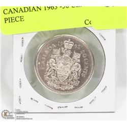 CANADIAN 1963 -50 CENT SILVER PIECE