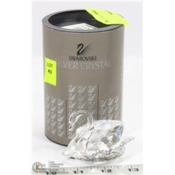SWAROVSKI CRYSTAL SWAN WITH BOX