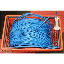 BOX OF NEW CAT 5E CABLE ( DAMAGED BOX WAS REMOVED)