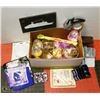 Image 1 : #19) BOX OF ASSORTED STORE ITEMS
