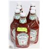 Image 1 : 7 ASSORTED BOTTLES OF HEINZ KETCHUP