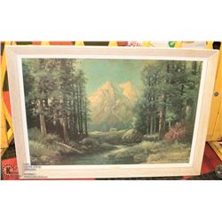 MAJESTIC PEAKS BY ROBERT WOOD 40"X29"