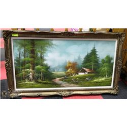 OIL ON CANVAS FRAMED PAINTING BY K. SCOTT