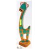 Image 1 : GIRL WOOD CUTOUT GIRAFFE