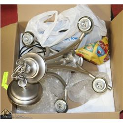 HOME LIGHT FIXTURE BRUSHED CHROME