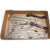 Image 1 : FLAT OF WRENCHES W/ SEVERAL SELF RATCHETING & FLEX