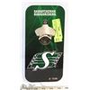 Image 1 : SASKATCHEWAN ROUGHRIDERS WALL MOUNT BOTTLE