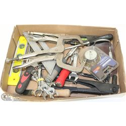 NEW & USED TOOL FLAT INCLUDING RIVETER, VISE-GRIPS