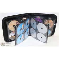 BLACK DVD CARRY CASE FULL OF DVD  MOVIES