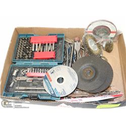 ESTATE FLAT OF BLADES, BITS, GRINDING WHEELS &