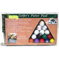 GOLFERS PUTTER POOL GAME
