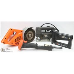 BOX OF BLACK & DECKER TOOLS W/ A RAMSET INCLUDED