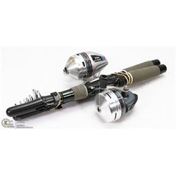 2 ESTATE DAIWA TELESCOPIC FISHING RODS WITH REELS