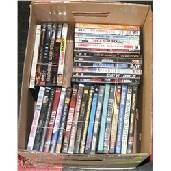 BOX OF DVD MOVIES.