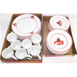 COCA-COLA DISHWARE SET.