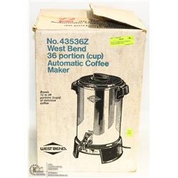 36 CUP ALUMINUM AUTOMATIC COFFEE MAKER WITH