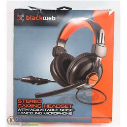 BLACKWEB OVER THE EAR STEREO GAMING HEADSET