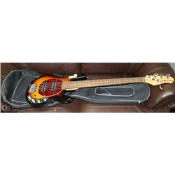 ERNIE BALL MUSIC MAN STING RAY 5 BASS GUITAR WITH