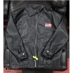 COSA-NOVA LEATHER LIKE JACKET L/G USA EMBROIDERED