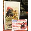 Image 1 : LOT OF 2 LARGE VINTAGE FRAMED BULLFIGHT ADS.