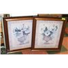 Image 1 : SET OF 2 FLORAL PICTURES 24"X24" EACH
