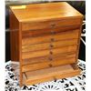 Image 1 : 12 DRAWER BROWN WALNUT STORAGE BOX