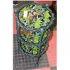 Image 1 : TIERED HEAVY CAST IRON DECORATIVE STAND.
