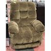 Image 1 : DARK BROWN PLUSH RECLINING 35" SOFA CHAIR