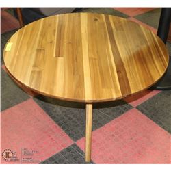 NEW PINE 35"X18"H ROUND COFFEE TABLE