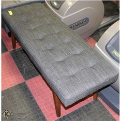 NEW GREY AND WOOD 48"X19"X16"H BENCH