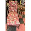 Image 1 : RATTAN PATIO LOUNGECHAIR WITH MATCHING SIDE