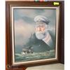 Image 1 : ESTATE FRAMED SAILOR OIL PAINTING BY HARMILL