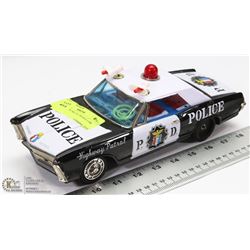 VINTAGE TIN METAL POLICE CAR