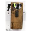 Image 1 : ANTIQUE WORKING WOOD WALL PHONE NORTHERN ELECTRIC