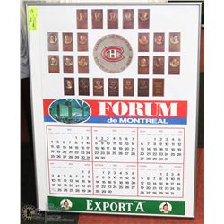 1972 TORONTO MAPLE LEAFS / EXPORT A CALENDAR