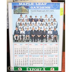 1972 MONTREAL FORUM  / EXPORT A CALENDER