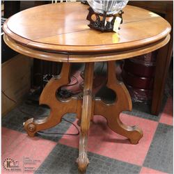 SOLID WOOD SIDETABLE 27X35X28"H