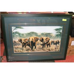 ELEPHANT PRINT 43"X33".