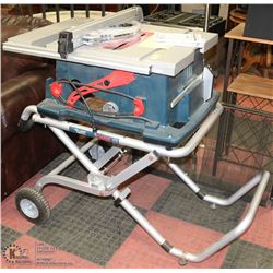 BOSCH TS3000 TABLE SAW WITH FOLDING STAND