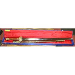 ORNATE TAICHI SWORD AND SCABBARD