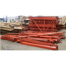 LARGE LOT OF APPROX 30 PALLET RACKING UPRIGHTS