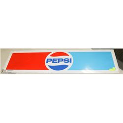 VINTAGE LARGE 4 FEET X 1 FOOT PEPSI SIGN