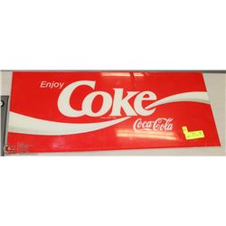 VINTAGE COCA COLA SIGN 2 FEET X 1 FOOT