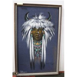 4) "MEDICINE MAN" BLUE BURLAP CHRIS TOFFERSEY