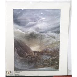 129) "GOLD RUSH" RICHARD DIXON PRINT. 61X71 CM.