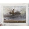 Image 1 : 130) "PRAIRIE STORM RISING" RICHARD DIXON PRINT.