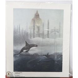 131) "PEOPLE OF THE WHALE" RICHARD DIXON PRINT.